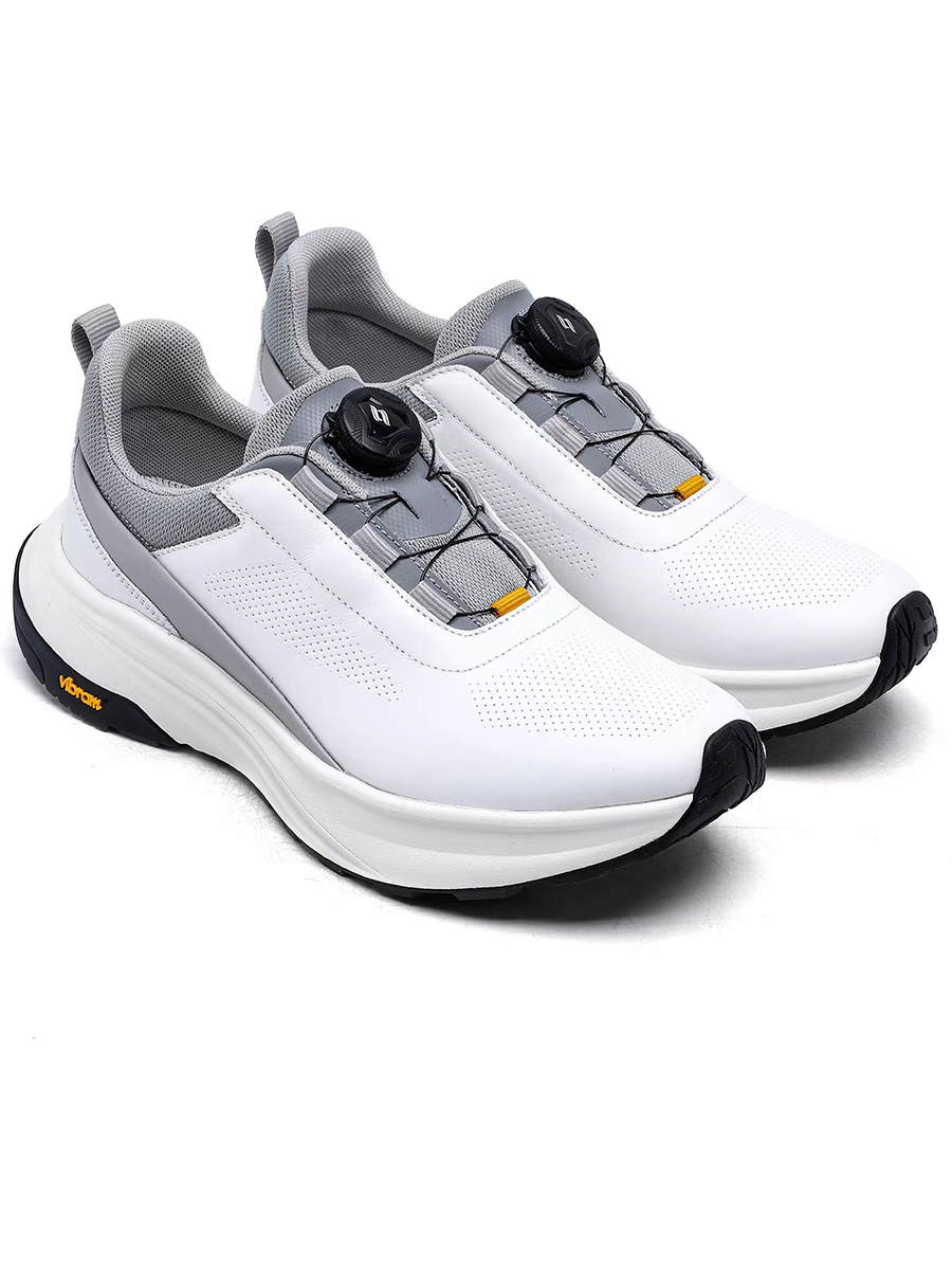 Calveto Men's Anti-Slip Running Shoes | Rotating Buckle, Lightweight Casual Sneakers