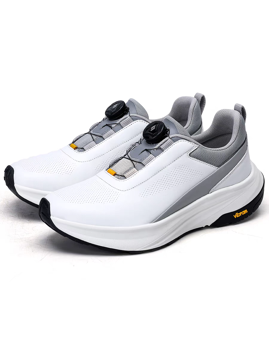 Calveto Men's Anti-Slip Running Shoes | Rotating Buckle, Lightweight Casual Sneakers