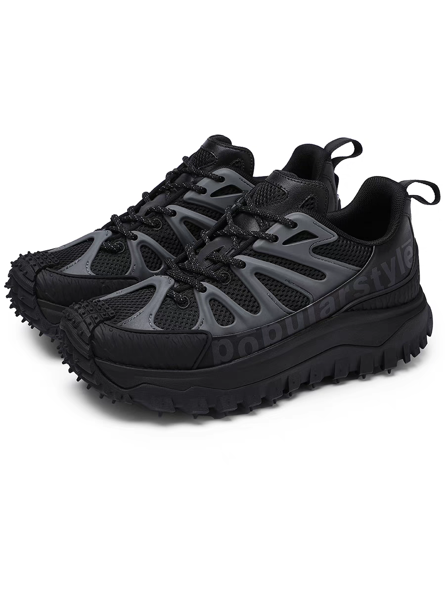 Calveto Men's Hybrid Mesh Outdoor Sneakers | Platform Casual Shoes
