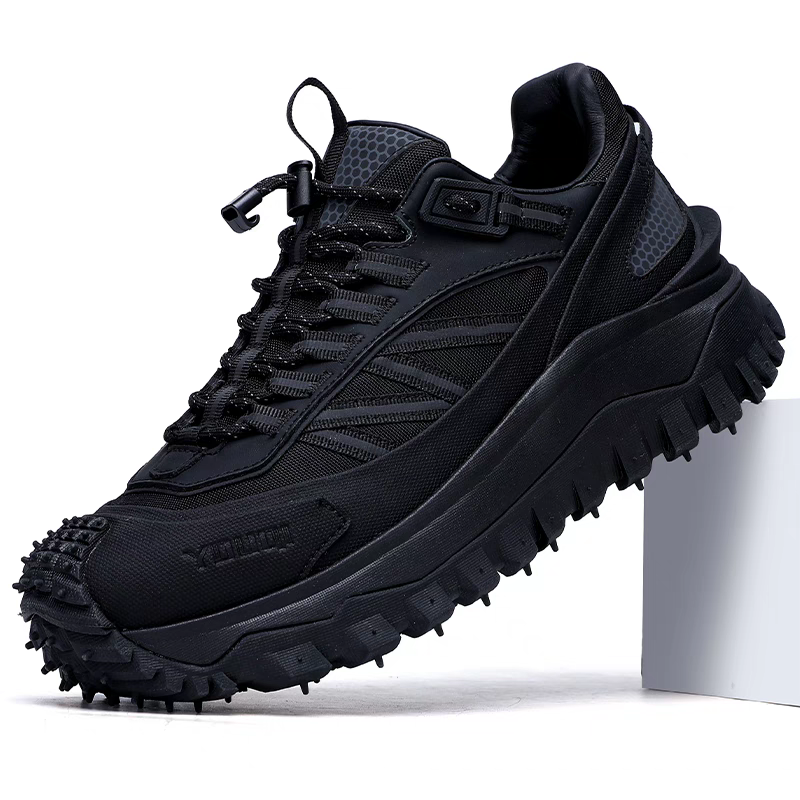Calveto Men's Hybrid Leather Casual Sneakers | Platform Lifestyle Shoes w/ Textured Accents