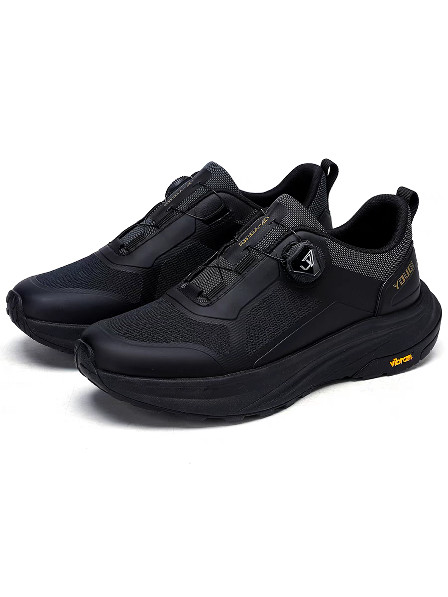 Calveto Men's Anti-Slip Running Sneakers | Rotating Buckle Casual Shoes