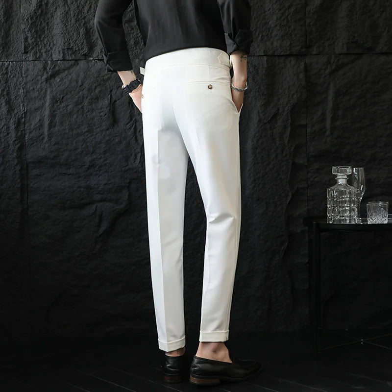 Calveto British Style Business Gentleman Suit Pants