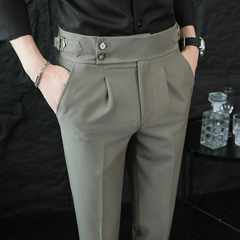 Calveto British Style Business Gentleman Suit Pants