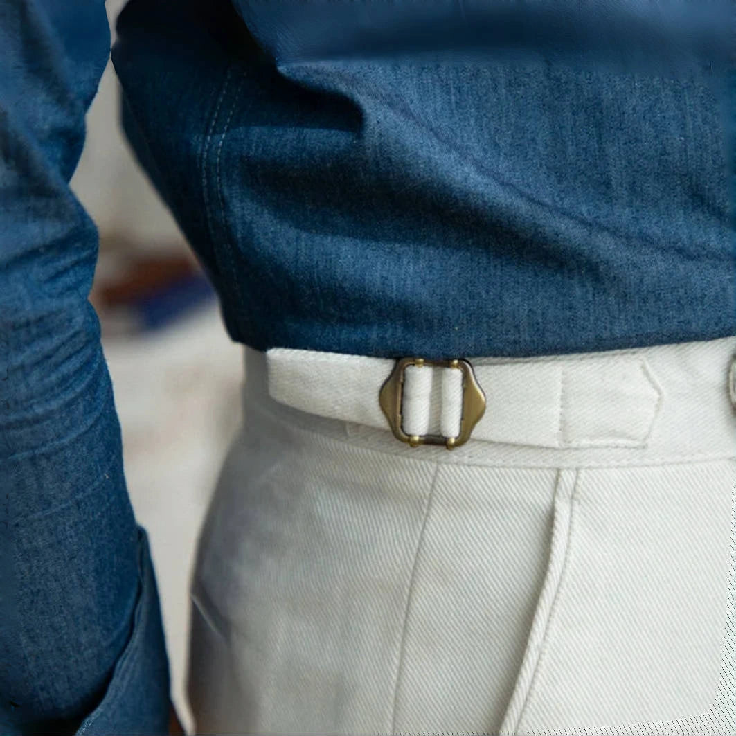 Calveto Cotton High Waist Pants