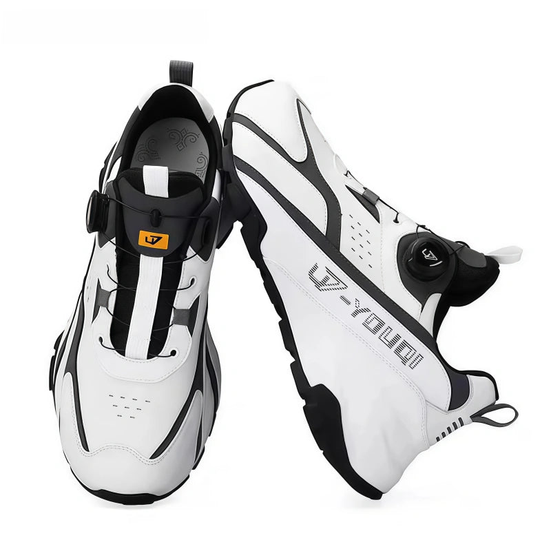 Calveto V-Series Florentine Tech Sneaker for Men | Handcrafted Dial-Lace Italian Leather