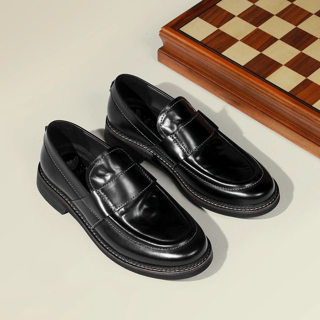 Calveto Patent Leather Handmade Loafers