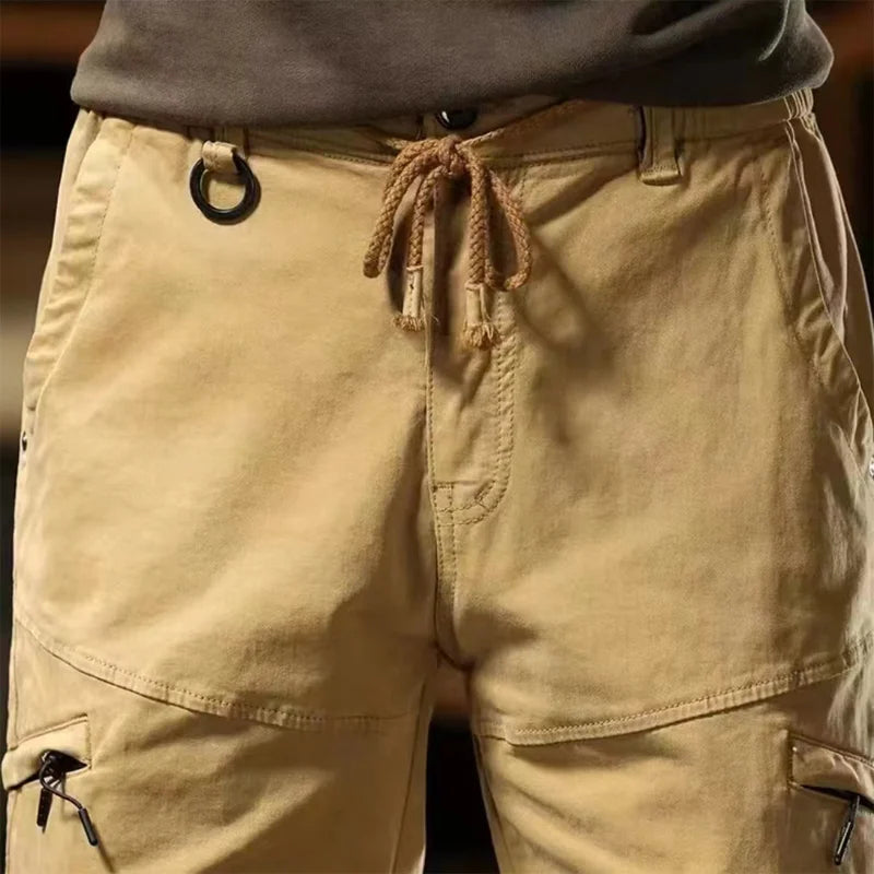 Calveto Vintage Casual Cargo Pants