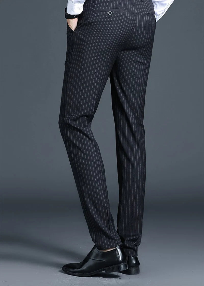 Calveto High-end Pendant Striped Dress Pants