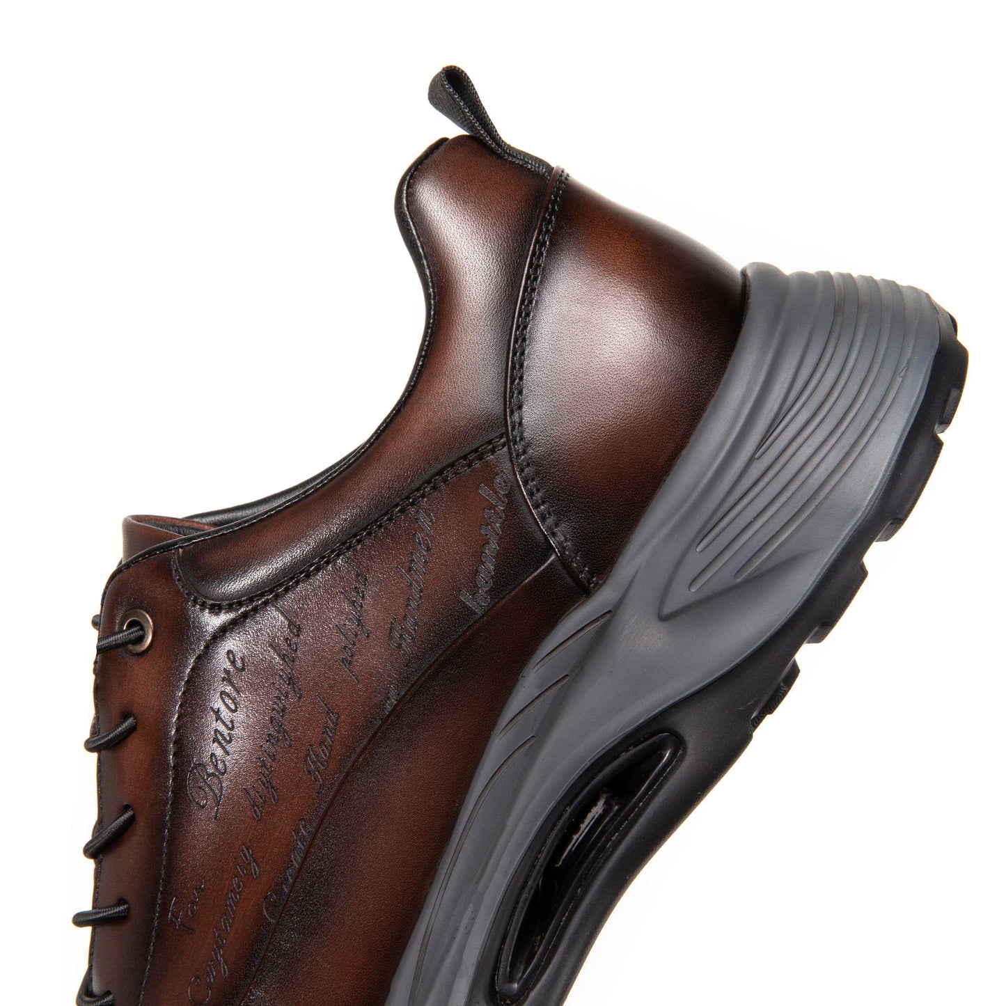 Crafton Heritage Luxe - Men's Artisan Hand-Antiqued Calfskin Clunky Sneakers