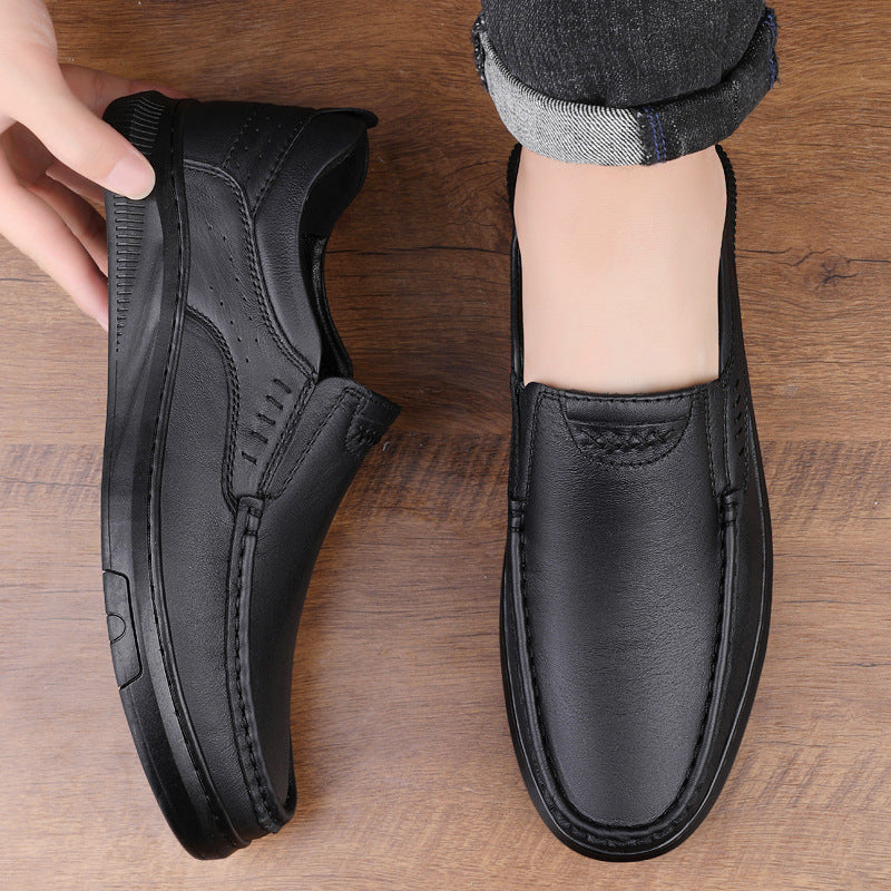 Lightweight and breathable cowhide retro versatile shoes