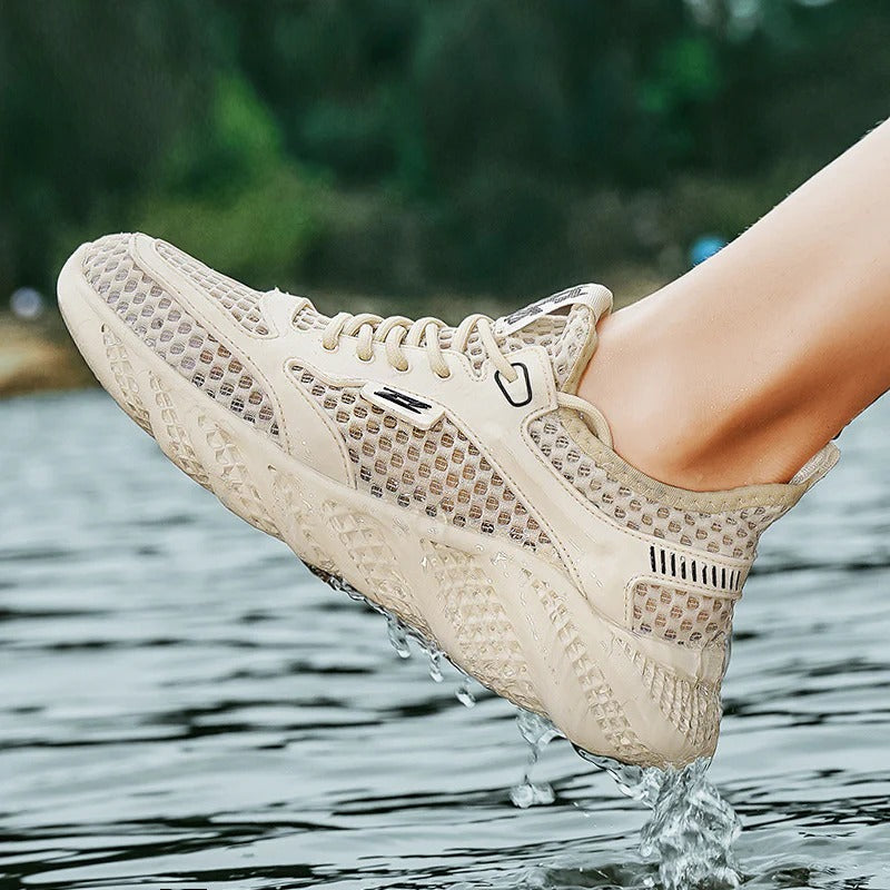 Summer 2025 New Hollow-Out Soft-Sole Casual Shoes | Premium Breathable Mesh
