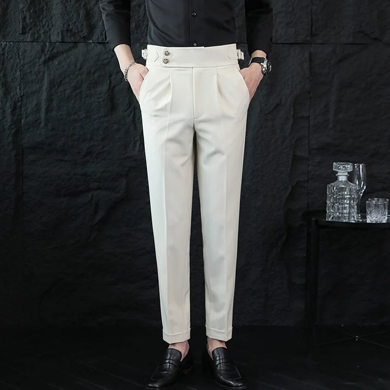 Calveto British Style Business Gentleman Suit Pants