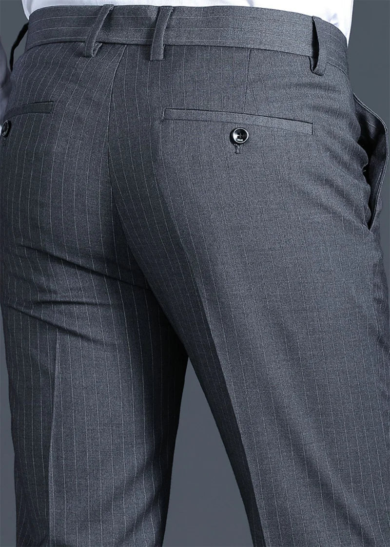 Calveto High-end Pendant Striped Dress Pants