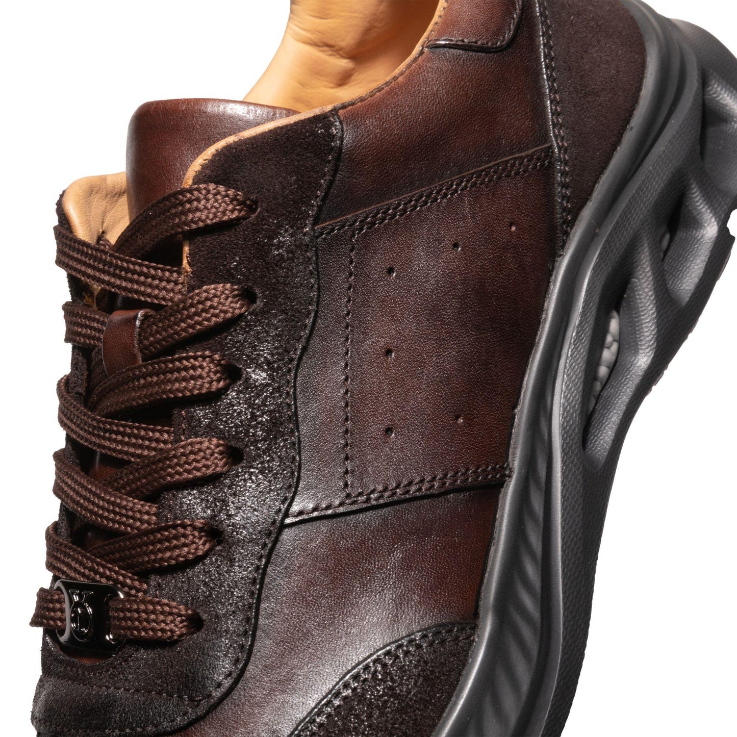 Crafton Heritage Men's Handcrafted Luxury Casual Jogging Shoes - Stylish Versatile Low-Top, Breathable & Comfortable