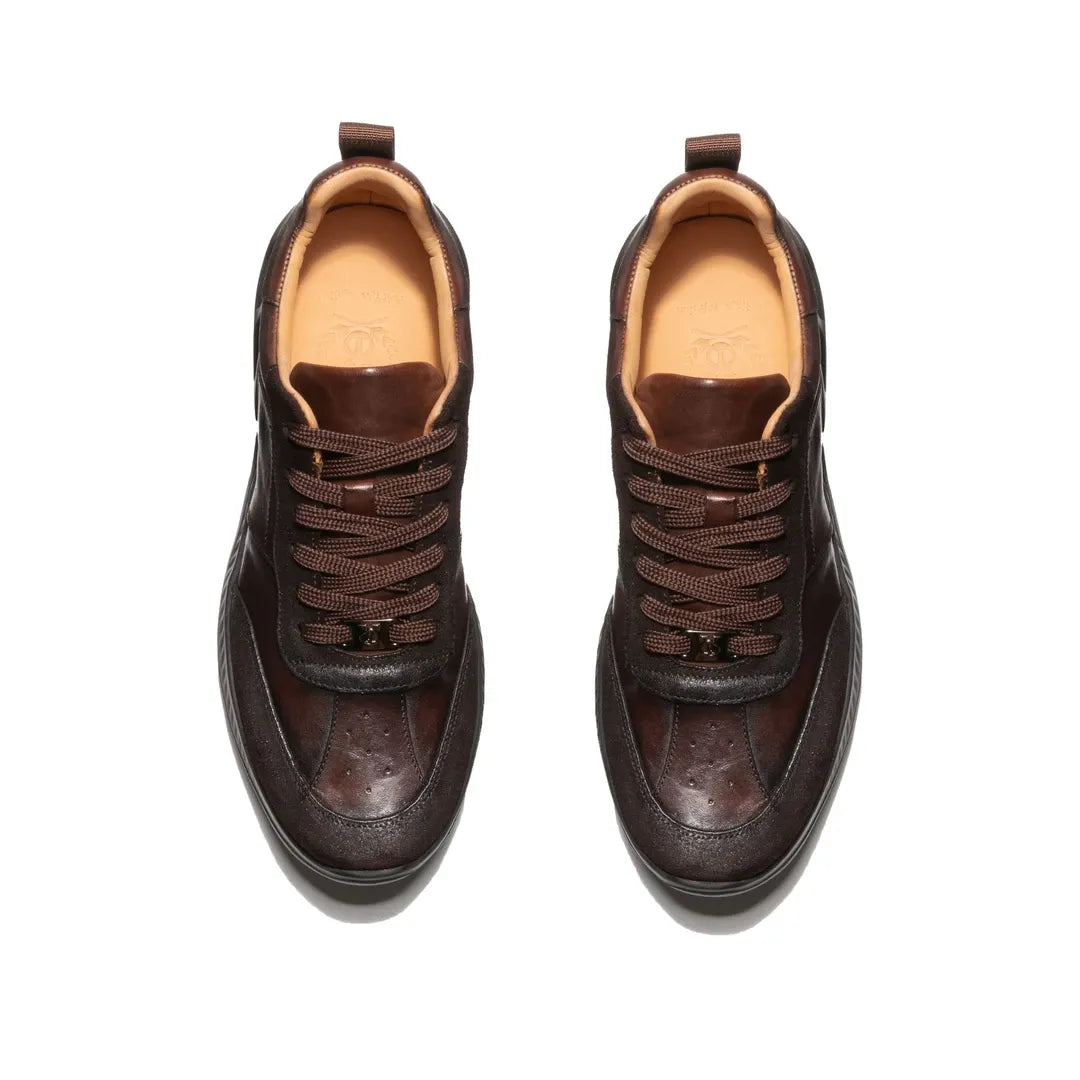 Crafton Heritage Men's Handcrafted Luxury Casual Jogging Shoes - Stylish Versatile Low-Top, Breathable & Comfortable