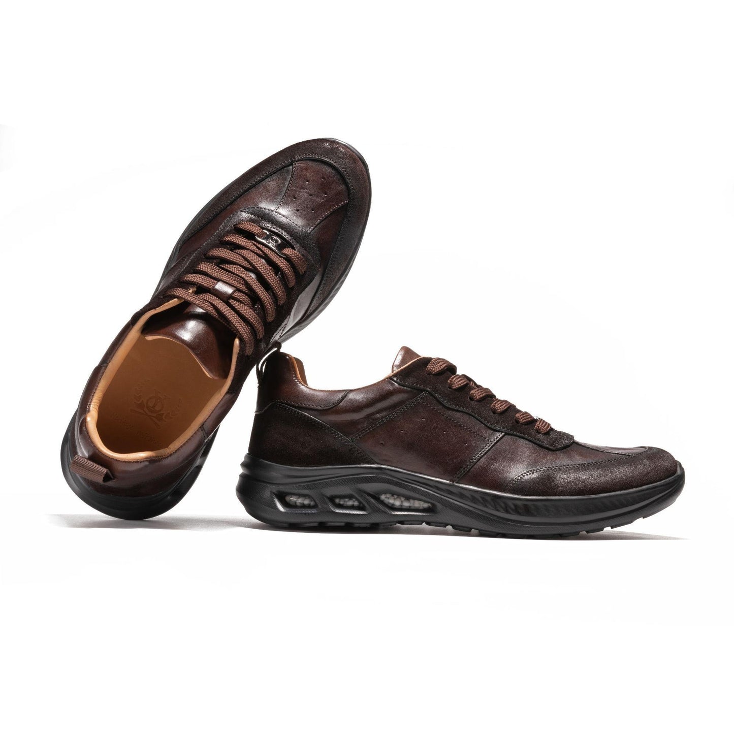 Crafton Heritage Men's Handcrafted Luxury Casual Jogging Shoes - Stylish Versatile Low-Top, Breathable & Comfortable