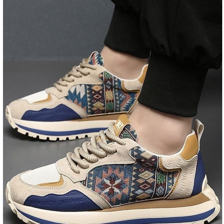 Calveto Handmade Retro Casual Chunky Sneakers | Comfy Versatile Shoes