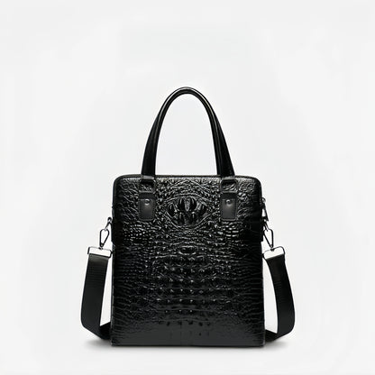 New Fashion Crocodile Pattern Handbag Casual Business Bag