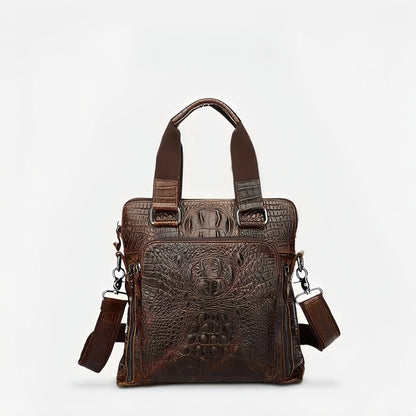New Fashion Crocodile Pattern Handbag Casual Business Bag