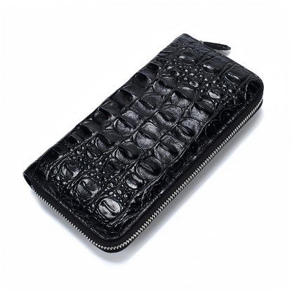 Men's crocodile patterned handbag wallet