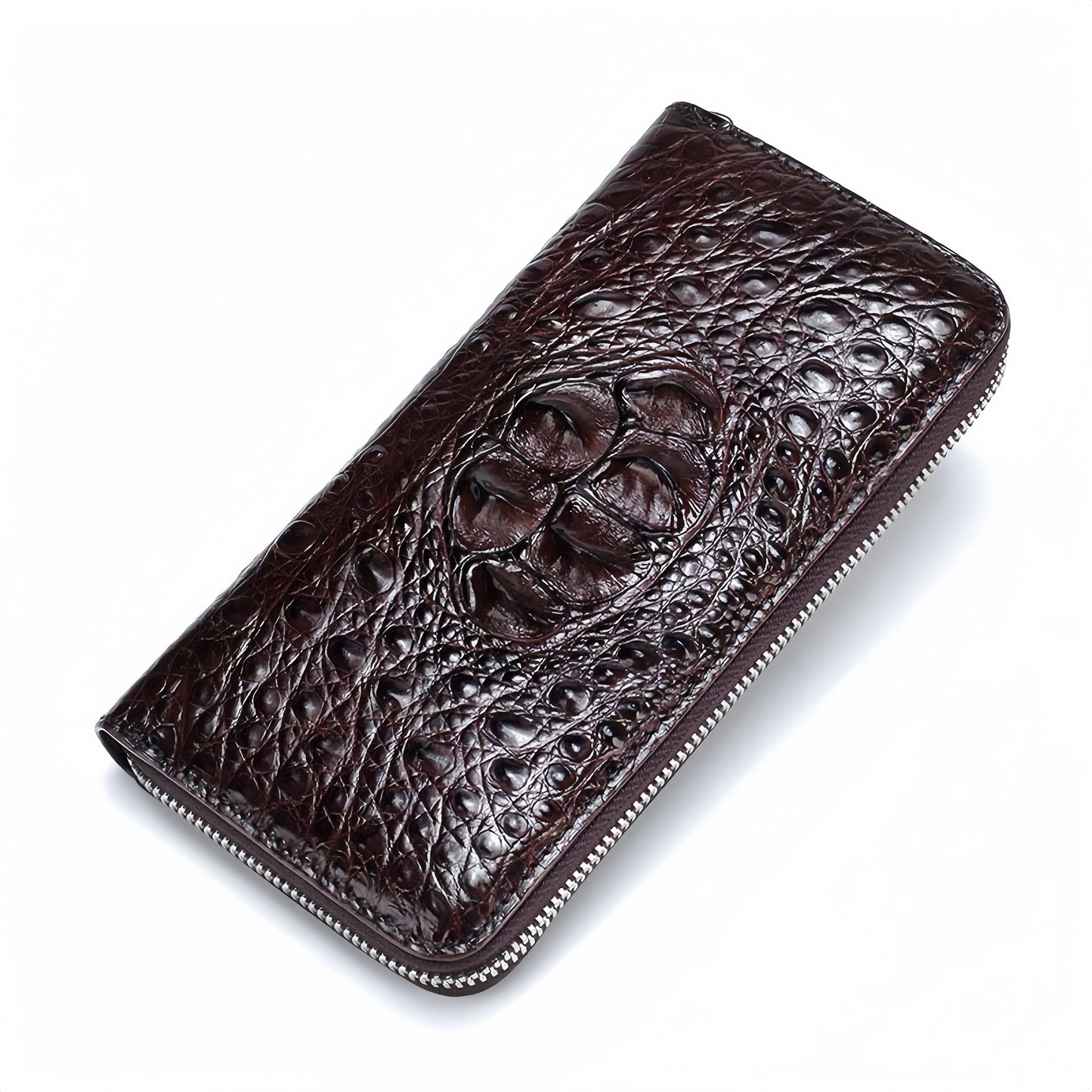Men's crocodile patterned handbag wallet