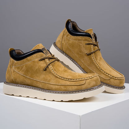 Calveto Handemade Retro British Style Trend Casual Leather Boots | Martin Boots