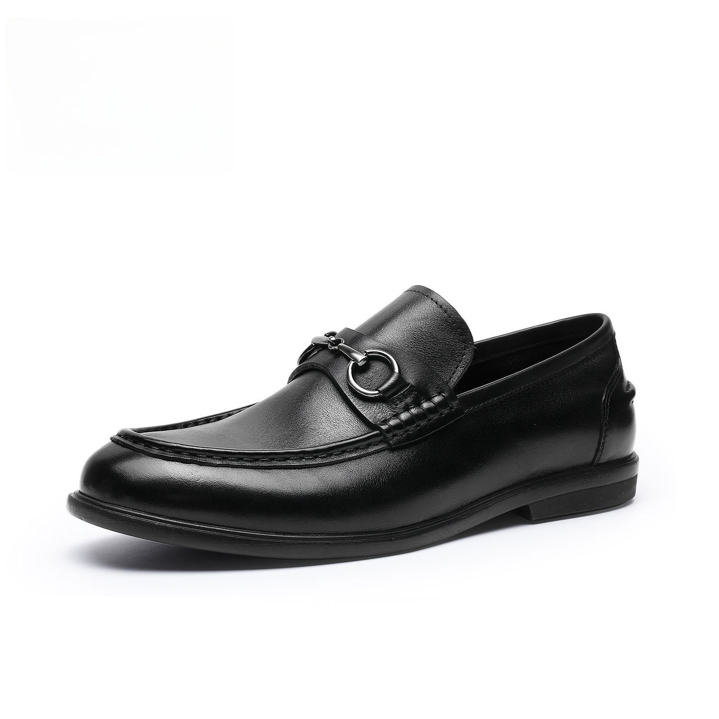 Breathable Summer Business Casual Slip-on Loafers for Men | Genuine Leather Sole, Lightweight & Comfortable Driving Shoes