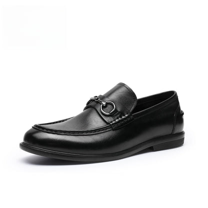 Breathable Summer Business Casual Slip-on Loafers for Men | Genuine Leather Sole, Lightweight & Comfortable Driving Shoes