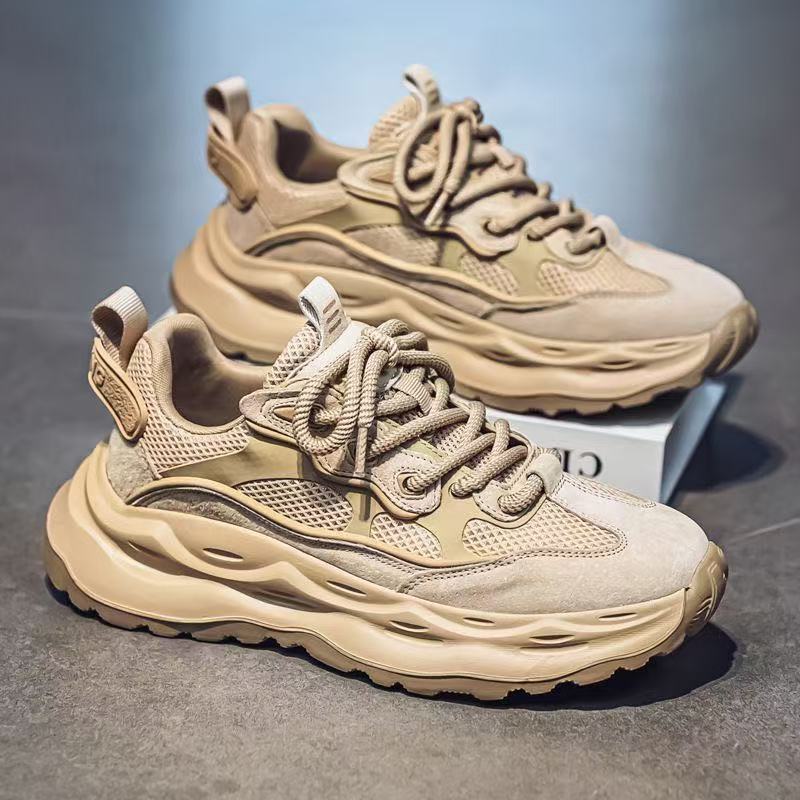 Calveto Handmade Retro Chunky Sneakers|Casual Jogging Shoes