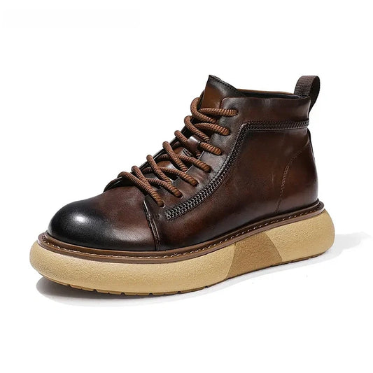 Calveto Leather Martin Thermal Fashion Luxury Men's Boots