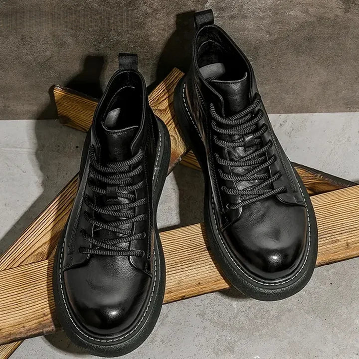 Calveto Leather Martin Thermal Fashion Luxury Men's Boots