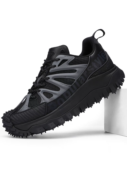 Calveto Men's Hybrid Mesh Outdoor Sneakers | Platform Casual Shoes