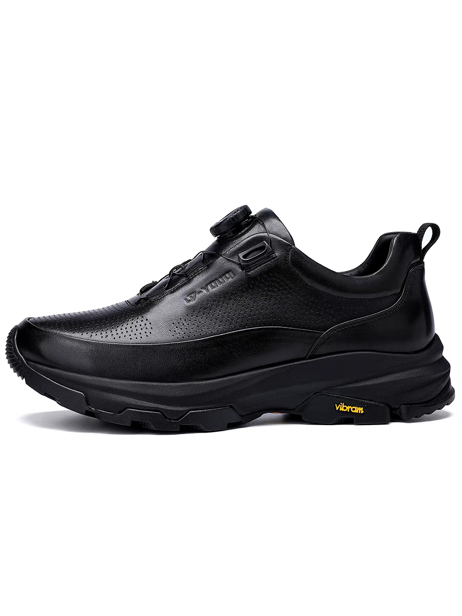 Calveto Men's Top-Grain Leather Casual Shoes | Perforated Luxury Design w/ VIBRAM® Sole (Italy)