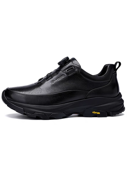 Calveto Men's Top-Grain Leather Casual Shoes | Perforated Luxury Design w/ VIBRAM® Sole (Italy)
