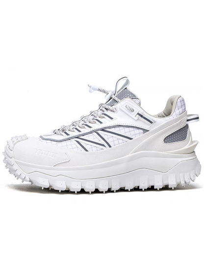 Calveto Men's Hybrid Leather Casual Sneakers | Platform Lifestyle Shoes w/ Textured Accents