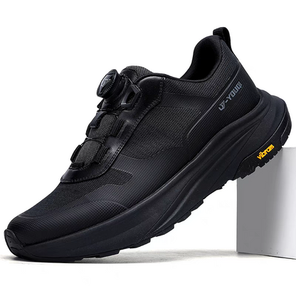 Calveto Men's Anti-Slip Running Sneakers | Rotating Buckle Casual Shoes