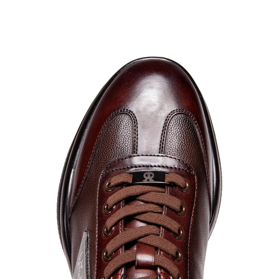 Men's comfortable, fashionable and breathable genuine leather soft-soled casual shoes-Brown