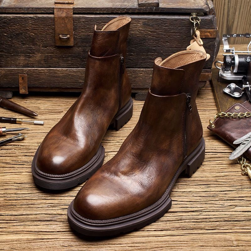 Calveto Chelsea Boots British Retro Martin Boots