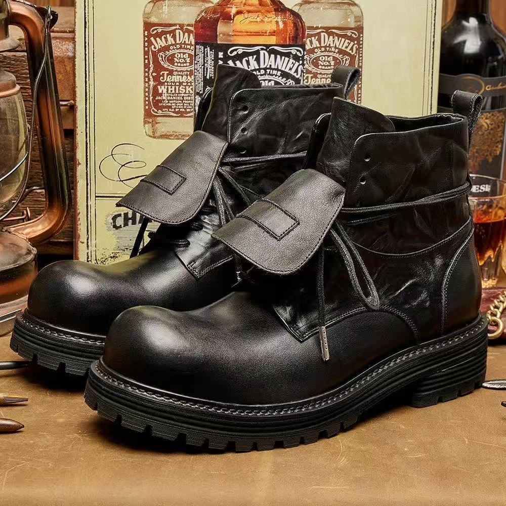 Calveto High-top Retro British Thick Soles Outdoor Martin Boots