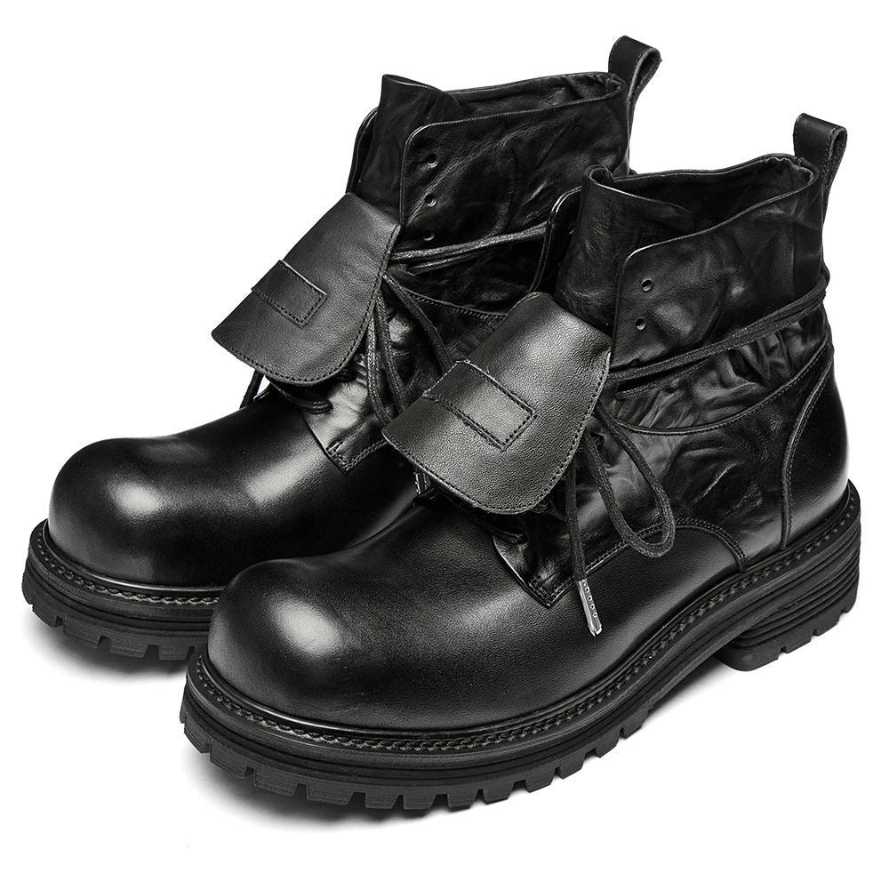 Calveto High-top Retro British Thick Soles Outdoor Martin Boots