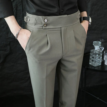 Calveto British Style Business Gentleman Suit Pants