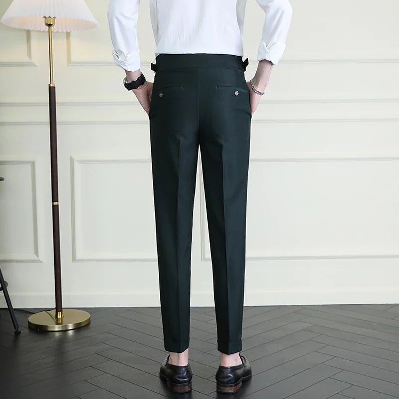 Calveto British Style Business Gentleman Suit Pants