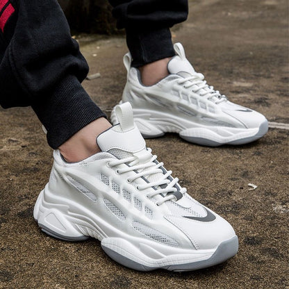 Calveto Thick Sole Trend Luxury Casual Shoes | Men's Breathable Fashion Sneakers