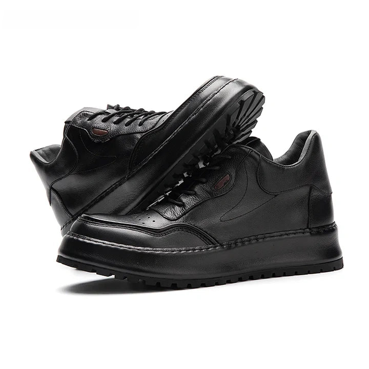 Calveto Handemade Retro British Style Trend Thick Sole Sneakers| Martin Boots