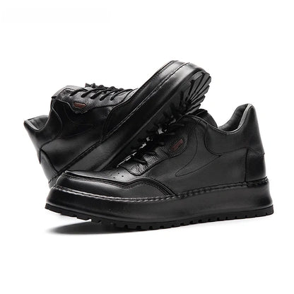 Calveto Handemade Retro British Style Trend Thick Sole Sneakers| Martin Boots