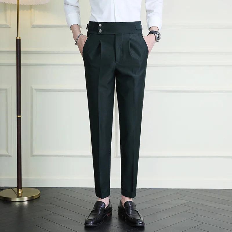 Calveto British Style Business Gentleman Suit Pants