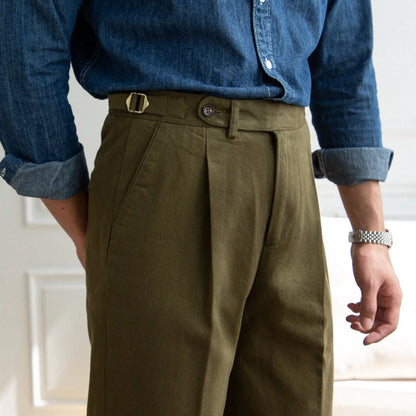 Calveto Cotton High Waist Pants
