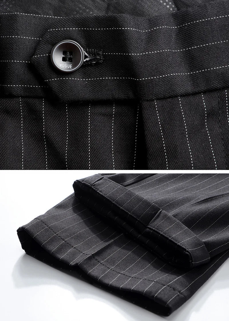 Calveto High-end Pendant Striped Dress Pants