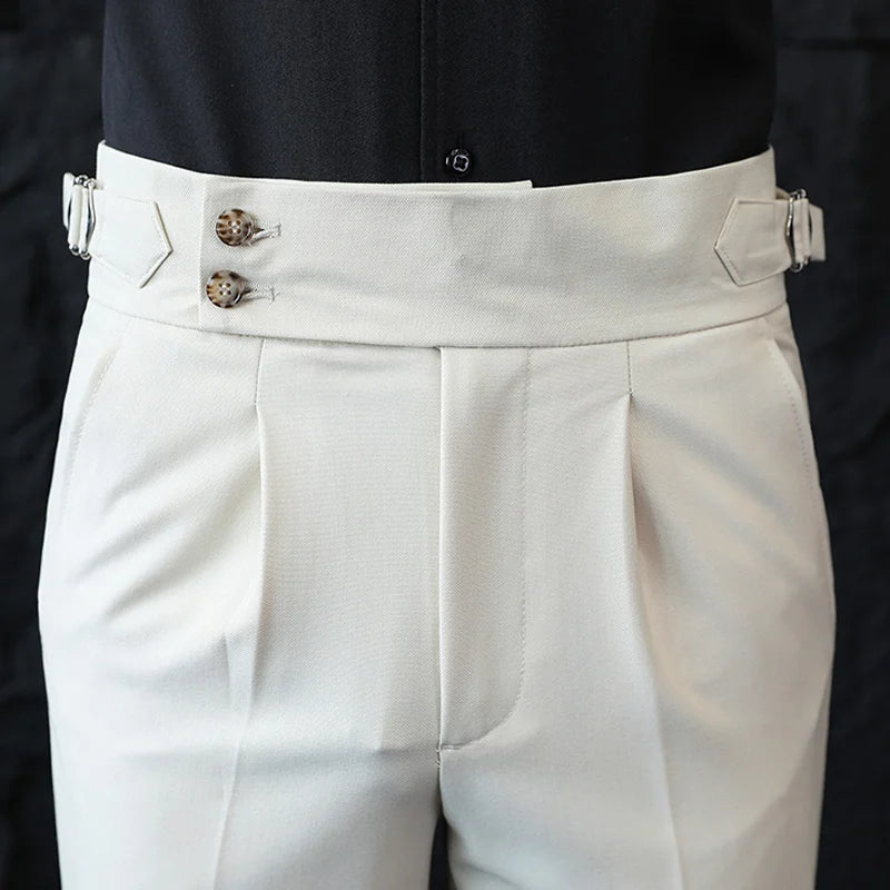 Calveto British Style Business Gentleman Suit Pants