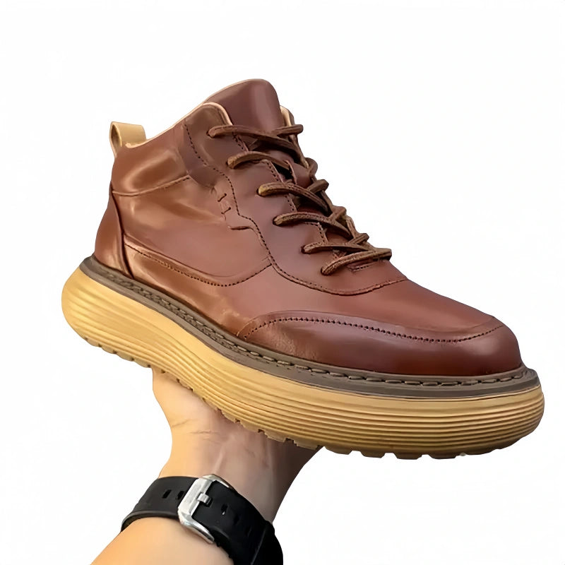 Calveto Handmade Retro Luxury Horsehide Boot